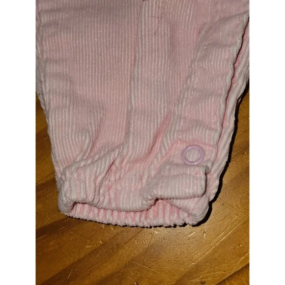 Vintage McKids Corduroy Overalls 20-25lbs 9-12months Pink - Picture 7 of 7
